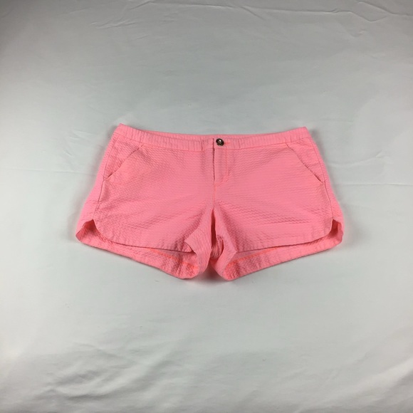 Lilly Pulitzer Pants - Lilly Pulitzer Womens Size 6 Pink Textured Chino Shorts